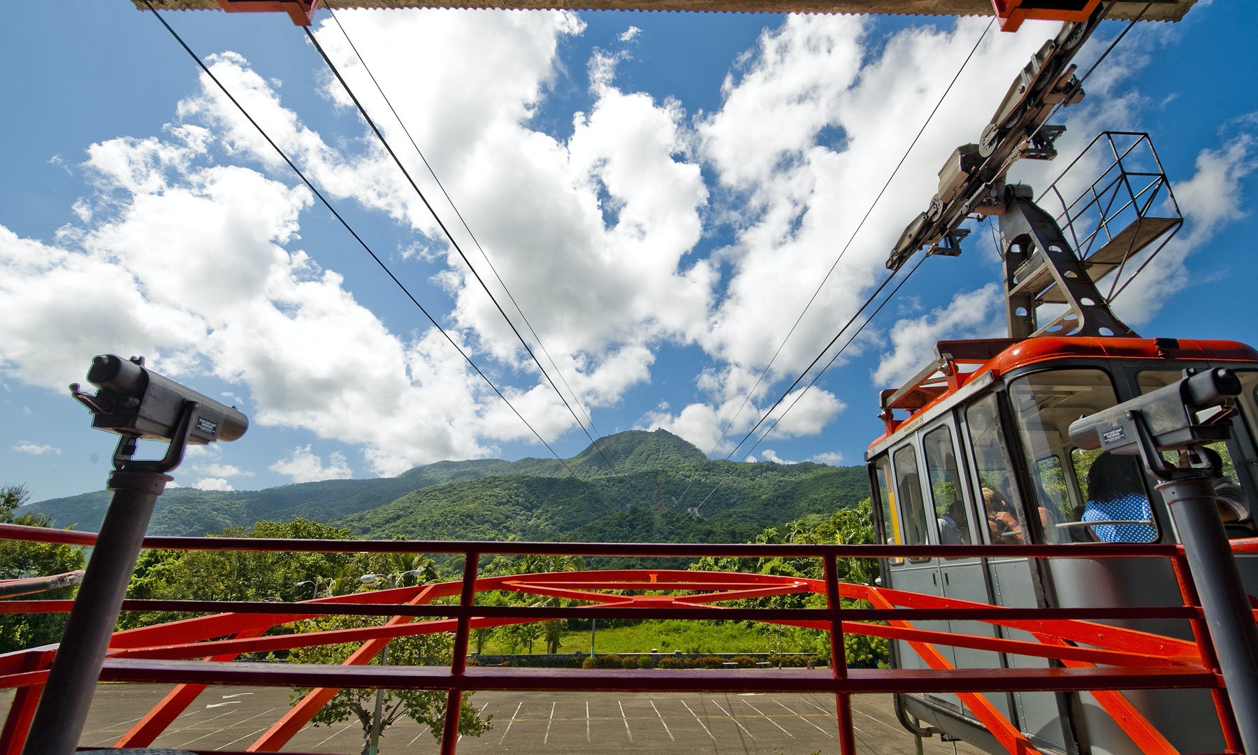 🌴 From Heights to Hammocks: Why Puerto Plata is Perfect for Cable Car Thrills & Camping Escapes The cable car climbing Mount Isabel de Torres above Puerto Plata